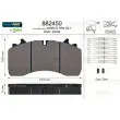 VALEO 882450 - Jeu de 4 plaquettes de frein avant