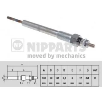 Bougie de préchauffage NIPPARTS OEM 367102A700