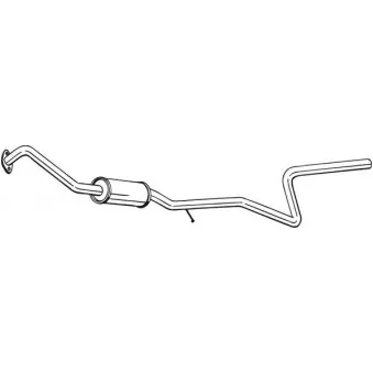 Silencieux central BOSAL 288-185 pour FORD FIESTA 1.0 EcoBoost - 125cv