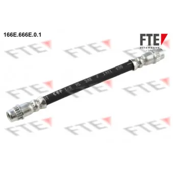 Flexible de frein FTE 166E.666E.0.1 pour RENAULT CLIO 1.9 DTi - 80cv