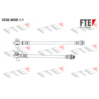 Flexible de frein FTE 253E.865E.1.1 pour VOLKSWAGEN GOLF 1.6 MultiFuel - 102cv