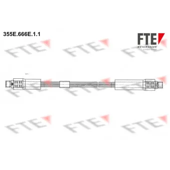 Flexible de frein FTE OEM 4E0611707C