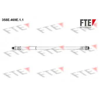 Flexible de frein FTE 358E.469E.1.1 pour MERCEDES-BENZ CLASSE E E 250 CDI - 204cv