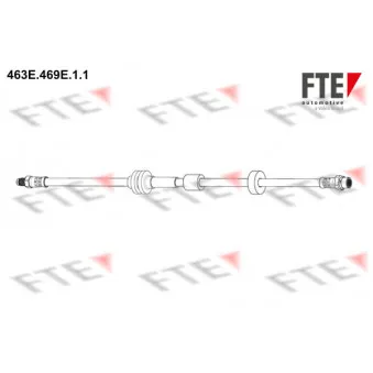 Flexible de frein FTE OEM 34306767458