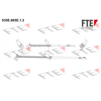 Flexible de frein FTE OEM 587322L000