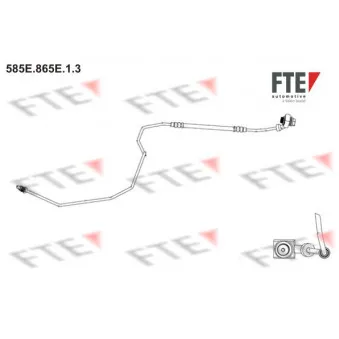 Flexible de frein FTE 585E.865E.1.3 pour VOLKSWAGEN GOLF 2.0 4motion - 120cv