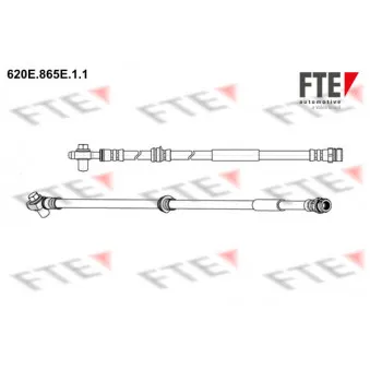 Flexible de frein FTE OEM 8J0611701C