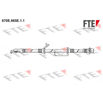 Flexible de frein FTE OEM 90947W2027