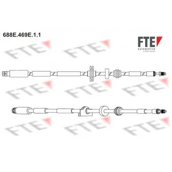 Flexible de frein FTE 688E.469E.1.1