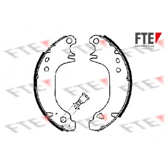 Jeu de mâchoires de frein FTE OEM 4241F8