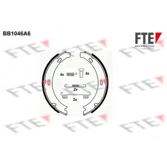 FTE BB1046A6 - Jeu de mâchoires de frein, frein de stationnement