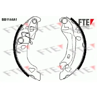 FTE BB1144A1 - Jeu de mâchoires de frein