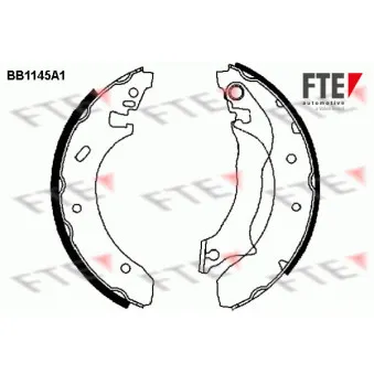 FTE BB1145A1 - Jeu de mâchoires de frein