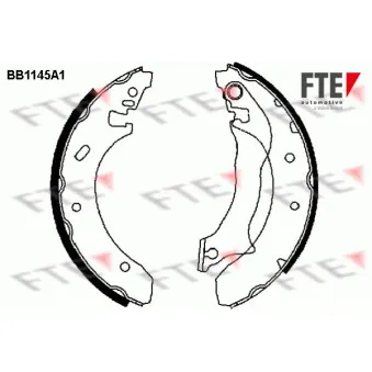 Jeu de mâchoires de frein FTE OEM 7267808
