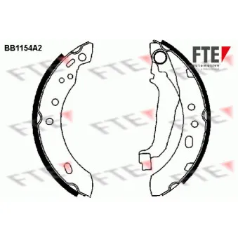 Jeu de mâchoires de frein FTE OEM 4406099B26