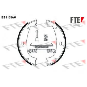 FTE BB1158A6 - Jeu de mâchoires de frein, frein de stationnement
