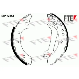 FTE BB1223A1 - Jeu de mâchoires de frein