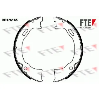 FTE BB1261A5 - Jeu de mâchoires de frein, frein de stationnement