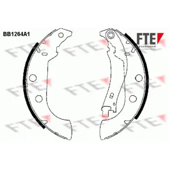 FTE BB1264A1 - Jeu de mâchoires de frein