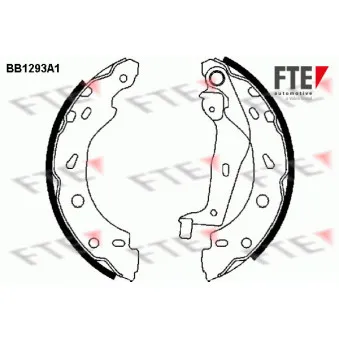 FTE BB1293A1 - Jeu de mâchoires de frein