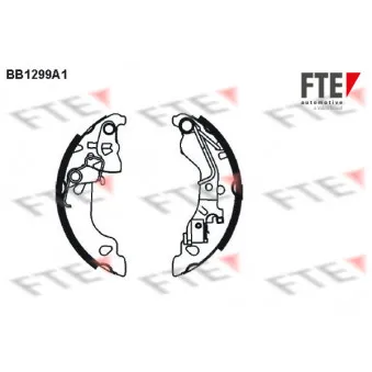 Jeu de mâchoires de frein FTE OEM 9948372