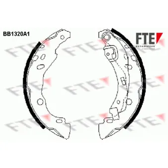 FTE BB1320A1 - Jeu de mâchoires de frein