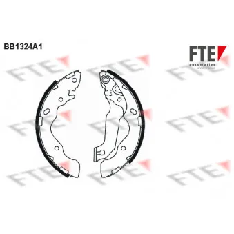 Jeu de mâchoires de frein FTE OEM 5830529A10