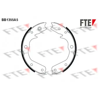 FTE BB1355A5 - Jeu de mâchoires de frein, frein de stationnement
