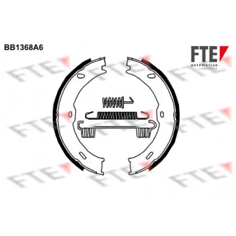 FTE BB1368A6 - Jeu de mâchoires de frein, frein de stationnement