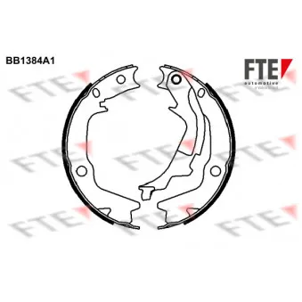 FTE BB1384A1 - Jeu de mâchoires de frein, frein de stationnement