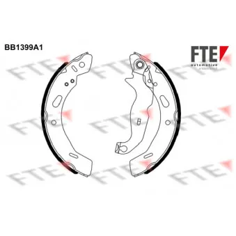 FTE BB1399A1 - Jeu de mâchoires de frein