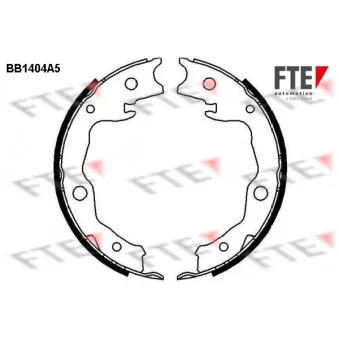 FTE BB1404A5 - Jeu de mâchoires de frein, frein de stationnement