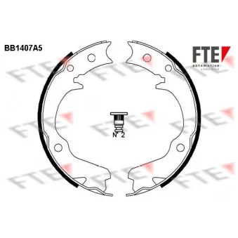 FTE BB1407A5 - Jeu de mâchoires de frein, frein de stationnement