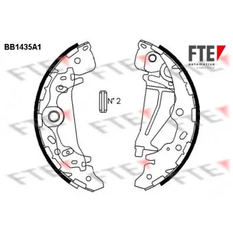 Jeu de mâchoires de frein FTE OEM 0K58A2638Z