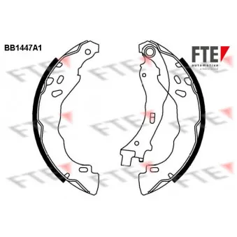 FTE BB1447A1 - Jeu de mâchoires de frein