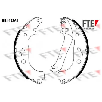 FTE BB1452A1 - Jeu de mâchoires de frein
