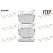 FTE BL1040A1 - Jeu de 4 plaquettes de frein arrière