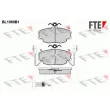 FTE BL1060B1 - Jeu de 4 plaquettes de frein avant