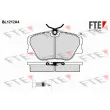 FTE BL1212A4 - Jeu de 4 plaquettes de frein avant