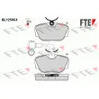 FTE BL1256C4 - Jeu de 4 plaquettes de frein avant