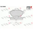 FTE BL1284A2 - Jeu de 4 plaquettes de frein avant