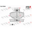 FTE BL1322A2 - Jeu de 4 plaquettes de frein avant