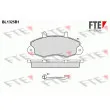 FTE BL1325B1 - Jeu de 4 plaquettes de frein avant