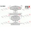 FTE BL1400A1 - Jeu de 4 plaquettes de frein avant