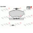FTE BL1474A3 - Jeu de 4 plaquettes de frein avant