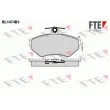 FTE BL1474B3 - Jeu de 4 plaquettes de frein avant