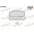 FTE BL1499A2 - Jeu de 4 plaquettes de frein avant