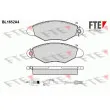 FTE BL1652A4 - Jeu de 4 plaquettes de frein avant