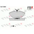 FTE BL1728A3 - Jeu de 4 plaquettes de frein avant