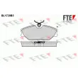 FTE BL1728B3 - Jeu de 4 plaquettes de frein avant